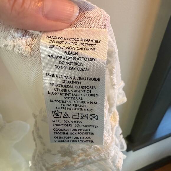 Free People Stevie Maxi Dress Mesh Embroidered Boho Western SZ XL Bridal - Picture 12 of 13